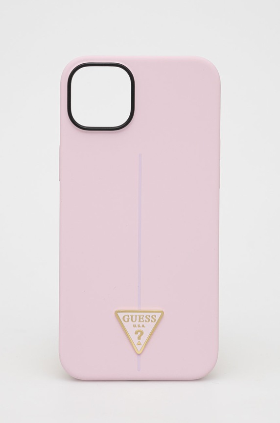 Guess etui na telefon iPhone 14 Plus 6,7" na telefon fioletowy GUHCP14MSLTGU