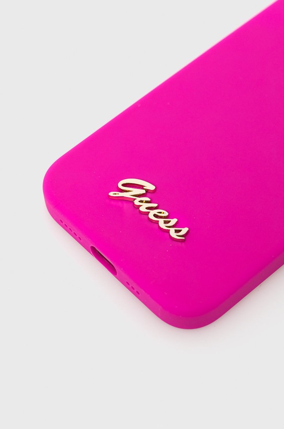 Guess etui na telefon iPhone 14 6,1" GUHCP14SSLSMF różowy AA00