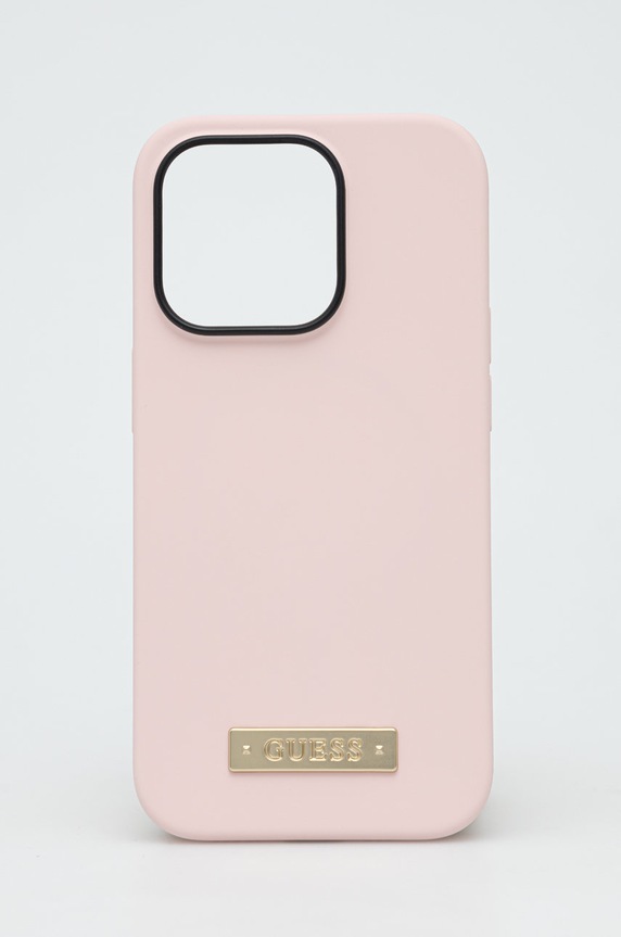 Guess etui na telefon iPhone 14 Pro 6,1" na telefon różowy GUHMP14LSBPLP