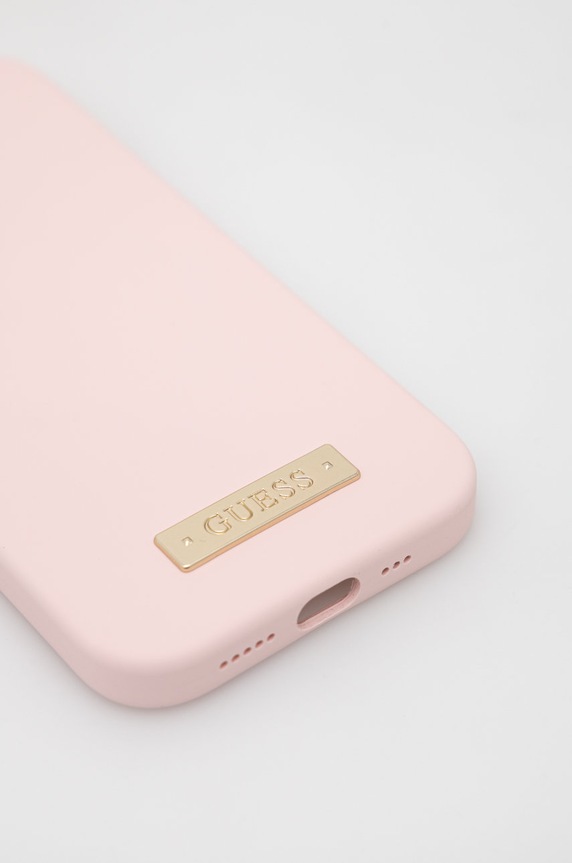 Guess etui na telefon iPhone 14 Pro 6,1" GUHMP14LSBPLP różowy AA00