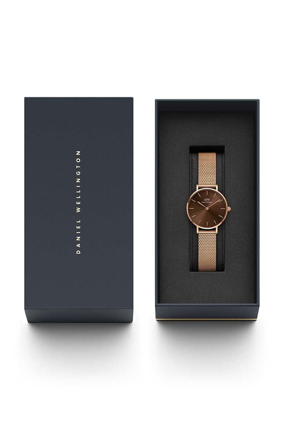 Ρολόι Daniel Wellington Petite Amber 28 DW00100476 ροζ AA00
