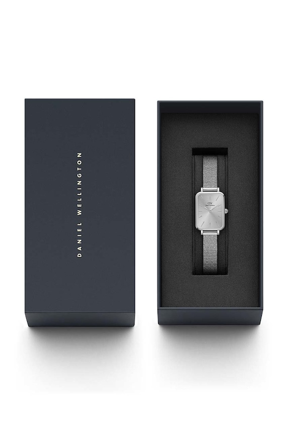 Αξεσουάρ Ρολόι Daniel Wellington Quadro 20x26 DW00100486 ασημί