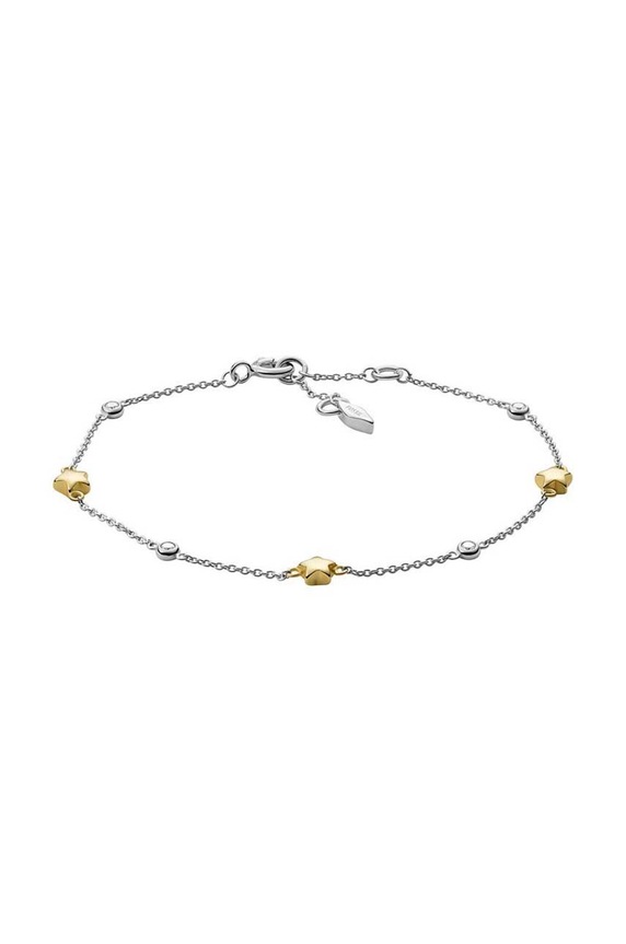 Βραχιόλι Fossil ασήμι ασημί JFS00560998