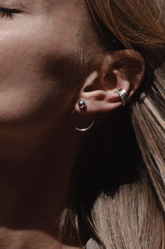 Akcesoria NO MORE kolczyki srebrne ER66SSPR srebrny