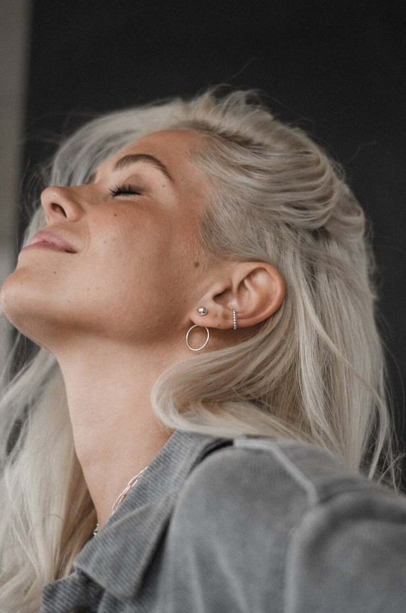 NO MORE kolczyki srebrne srebrny ER66SSPR