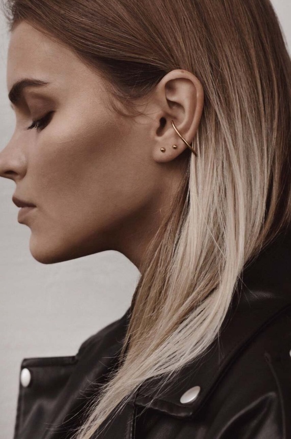 No More kolczyki złoty ER48GSPR