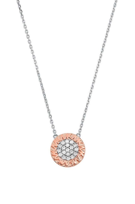 Серебряное колье Michael Kors мультиколор MKC1587AN931