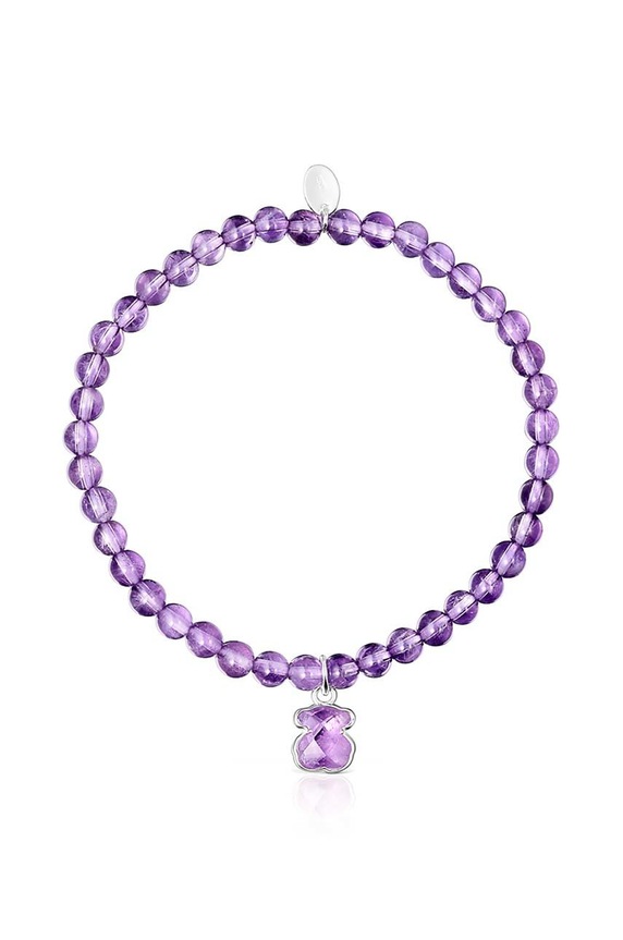 Zapestnica z naravnimi kamni Tous Icon Color 1003388000 vijolična AA00