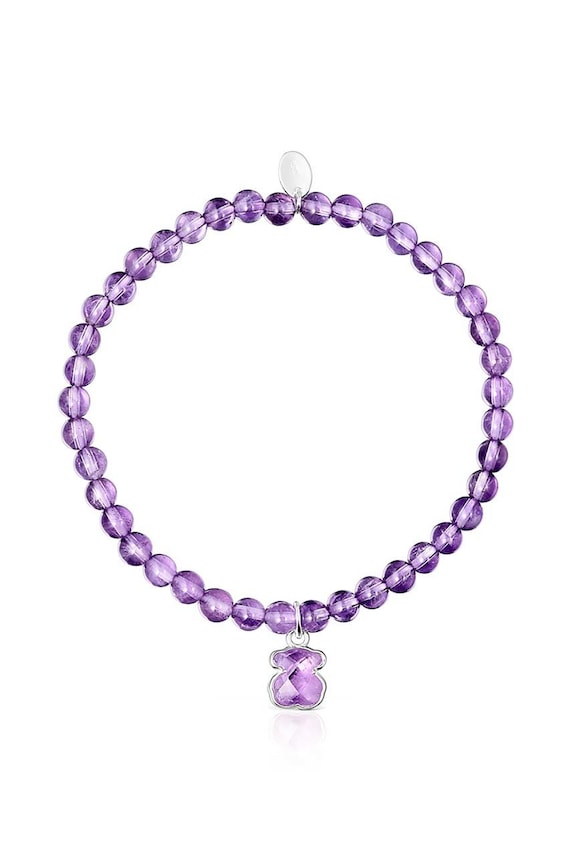Zapestnica z naravnimi kamni Tous Icon Color 1003388000 vijolična AA00