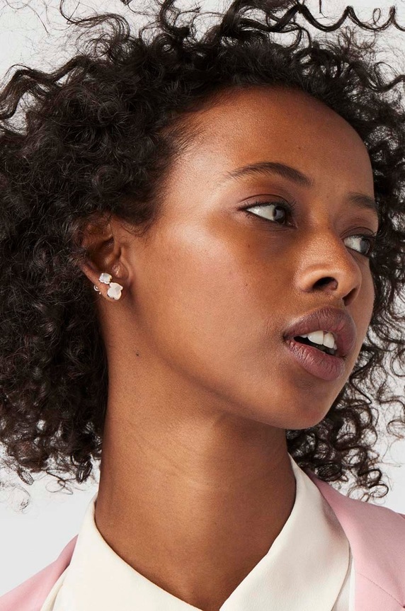 Tous kolczyki srebrne Color 1000114400