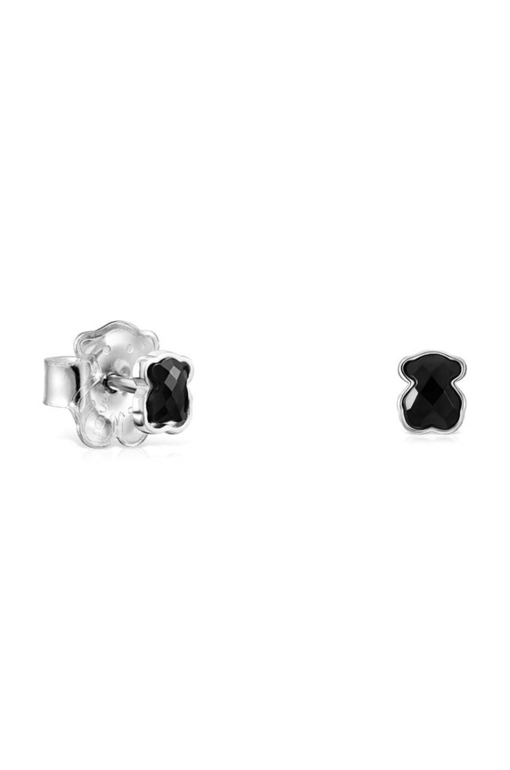 Tous kolczyki srebrne Mini Onix srebrny 1001938600