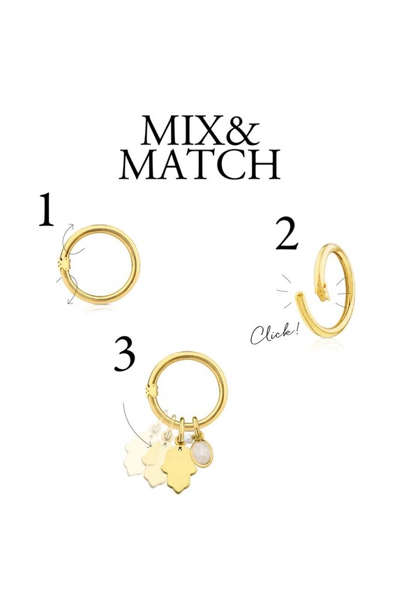 Tous naszyjnik srebrny Hold srebrny 1000074400