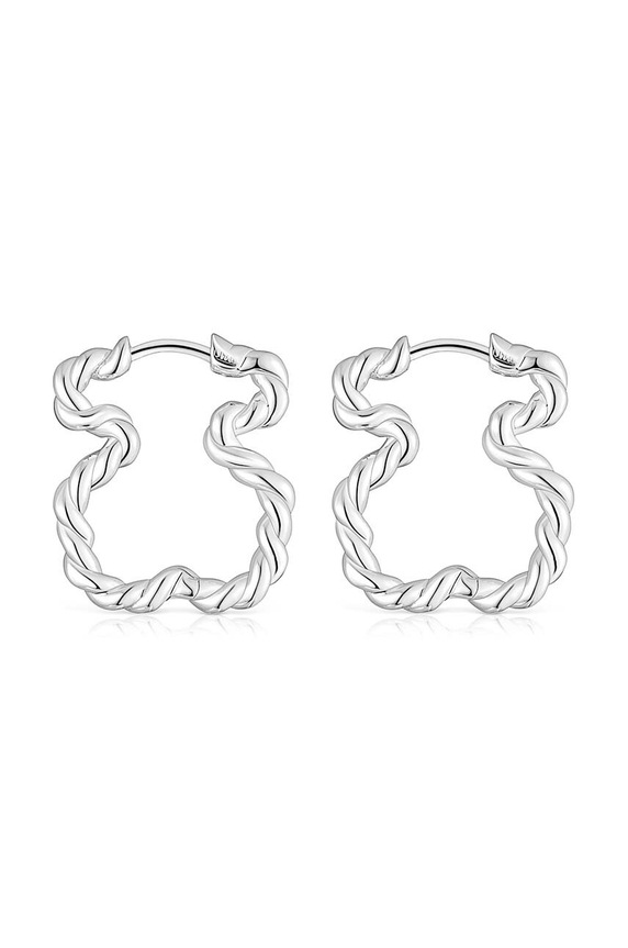 Tous kolczyki srebrne Twisted 1003680300 srebrny AA00