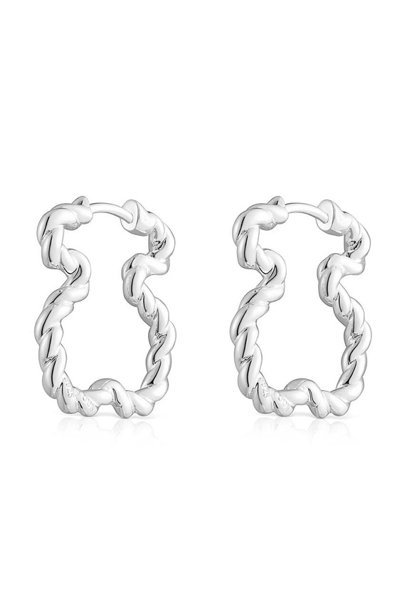 Akcesoria Tous kolczyki srebrne Twisted 1003680300 srebrny