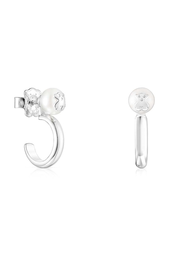 Tous kolczyki srebrne Icon Pearl srebrny 1003332800
