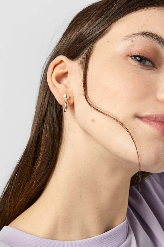 Tous kolczyki srebrne Icon Pearl 1003332800 srebrny