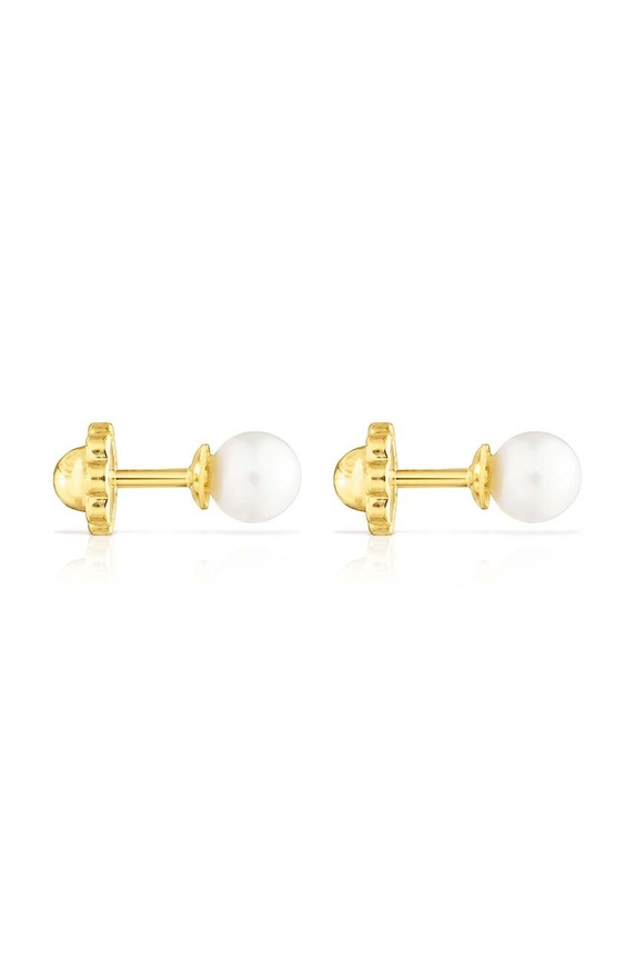 Zlaté náušnice Tous Pearls 1003595900 zlatá AA00