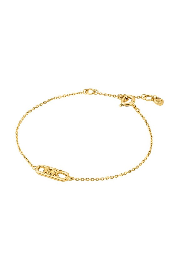 Michael Kors bransoletka srebrna złoty MKC164100710