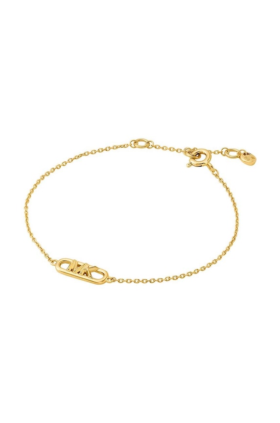 Michael Kors bransoletka srebrna złoty MKC164100710
