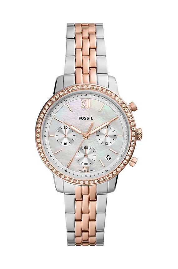 Fossil zegarek srebrny ES5279