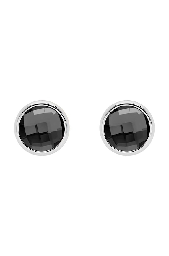 Lilou orecchini placcati in argento One argento plissettato nero 176/10/KOL/CZA/SR