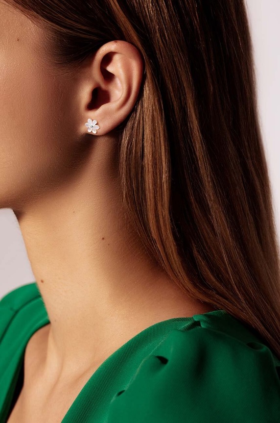 Lilou orecchini placcati oro Flowers K/125/SZTYFT argento AA00