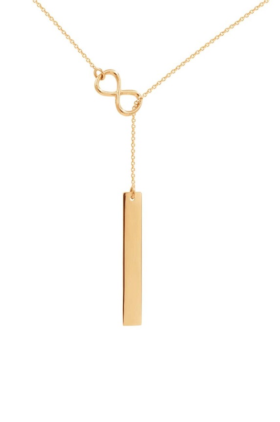 Lilou nyaklánc végtelen jellel arany 32/10/BLA/LAN