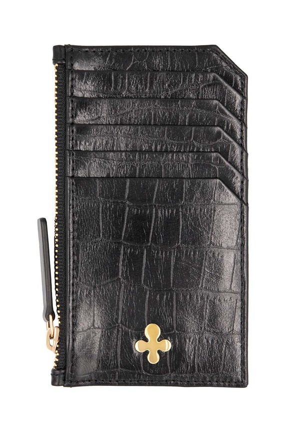 Lilou portacarte in pelle custodia per carte nero CARHOL/BLACRO