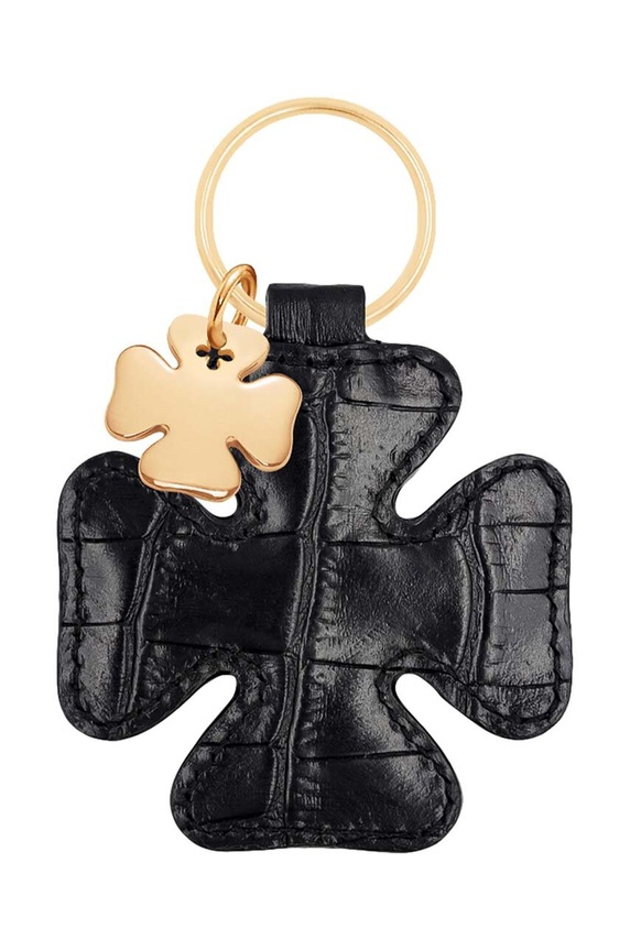 Privjesak za ključeve s djetelinom Lilou crna A03/MARKET/ANS/19