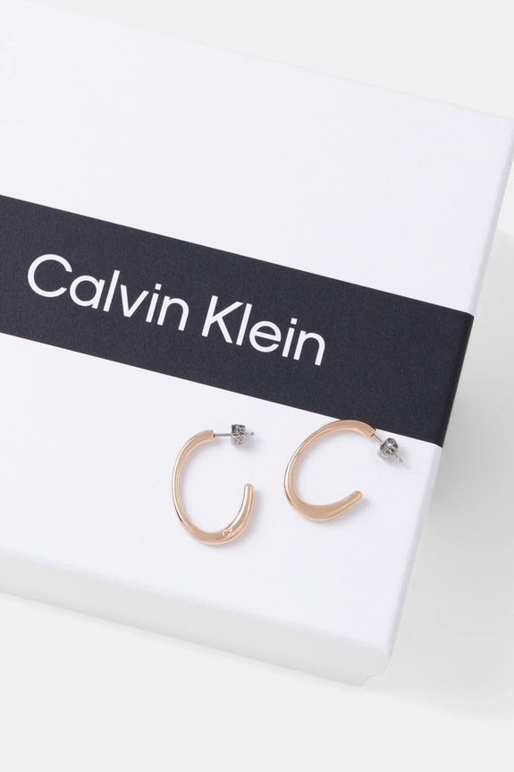 Naušnice Calvin Klein zlatna 35000348