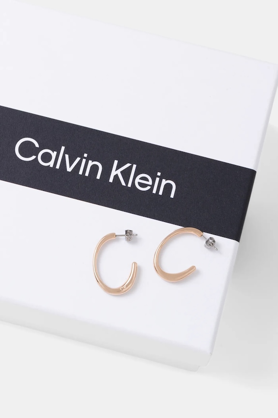 Naušnice Calvin Klein zlatna 35000348