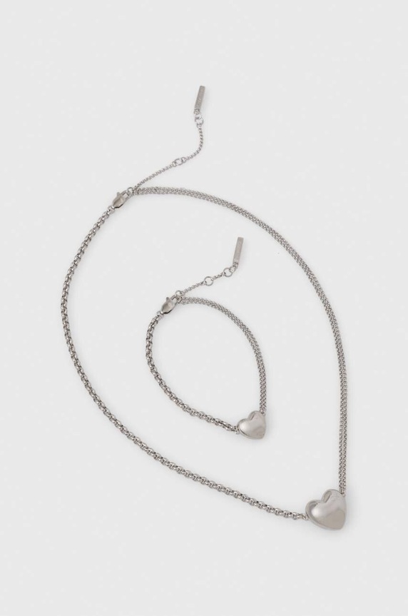 Calvin Klein colier si bratara argintiu 35700006