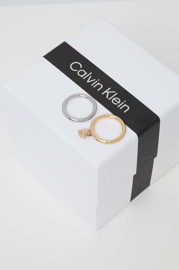 Akcesoria Calvin Klein pierścionki 2-pack 35000326B złoty