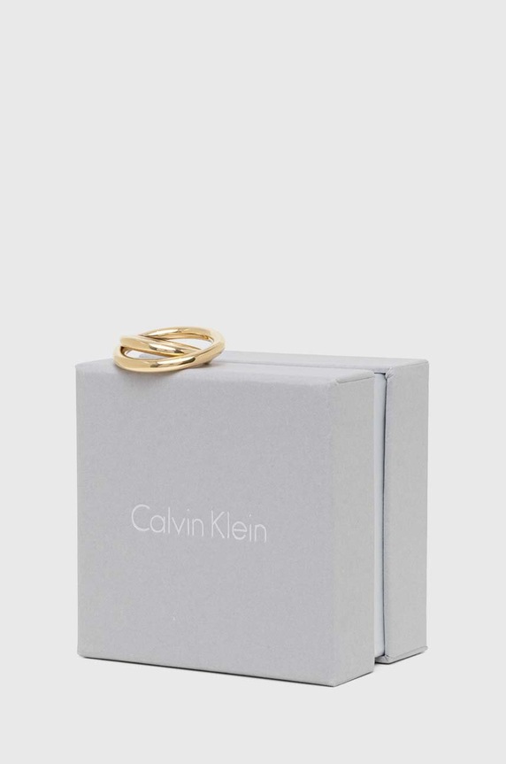 Dodaci Prsten Calvin Klein KJ0EJR1001 zlatna