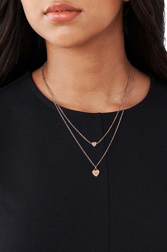 Akcesoria Emporio Armani naszyjnik EGS2824221 różowy