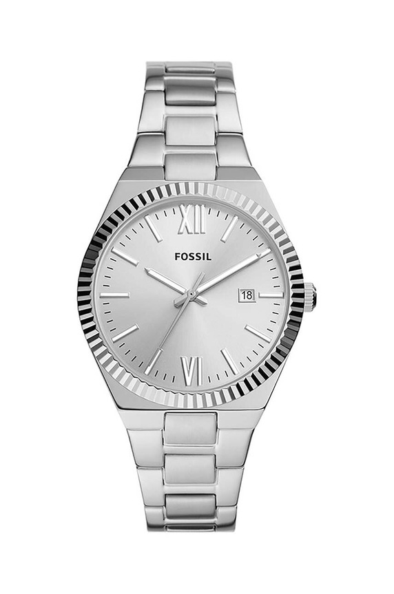 Fossil zegarek srebrny ES5300