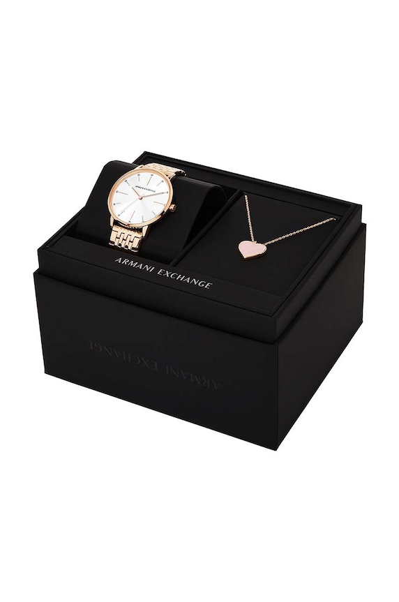 Armani Exchange zegarek i naszyjniki AX7145SET
