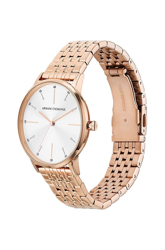 Akcesoria Armani Exchange zegarek i naszyjniki AX7145SET złoty