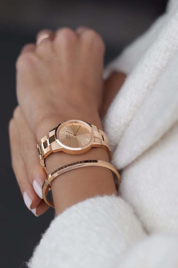 Ρολόι Daniel Wellington Iconic Link Unitone 28 DW00100401 ροζ
