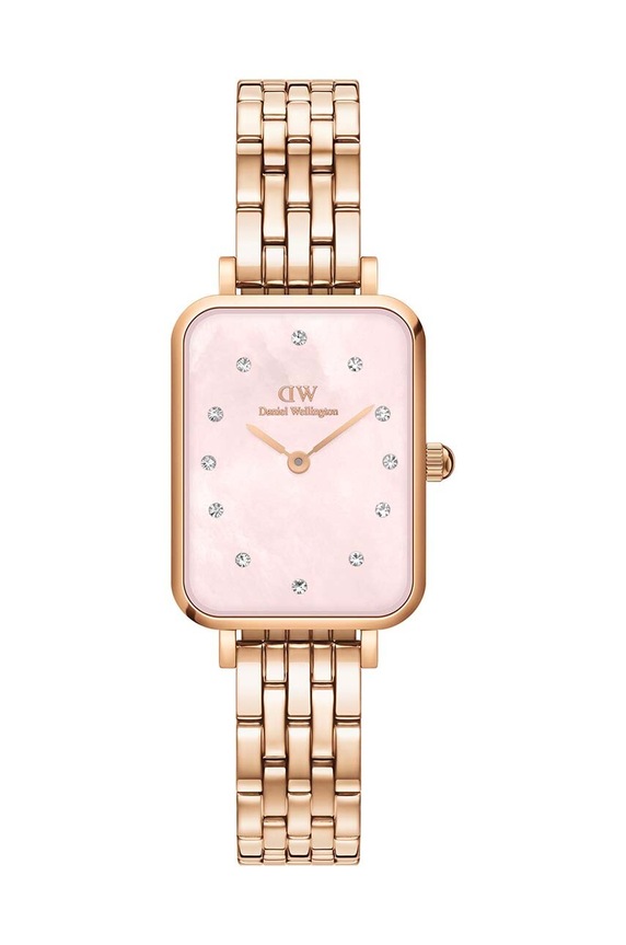 Ρολόι Daniel Wellington Quadro Lumine 20x26 Link χρυσαφί DW00100621