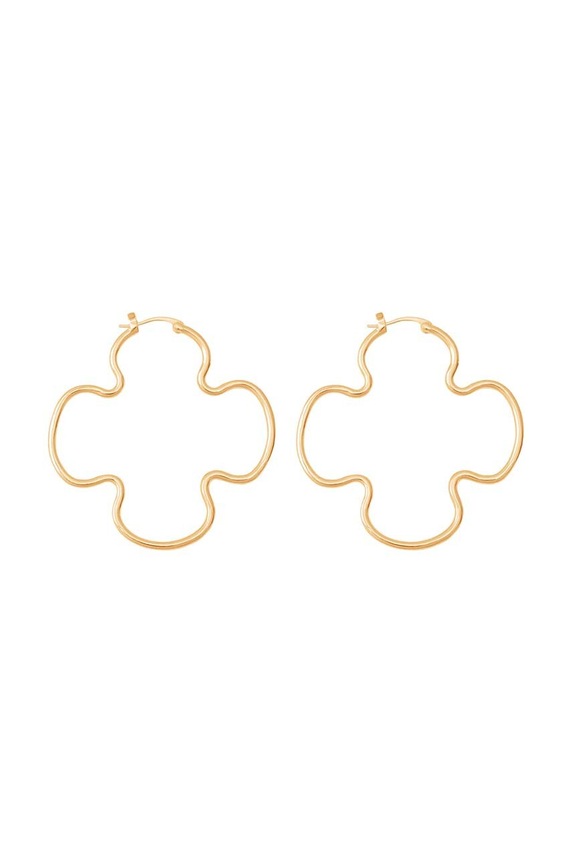 Pozlaćene naušnice Lilou Clover pozlata zlatna 148/50/KOL/AZU/PO