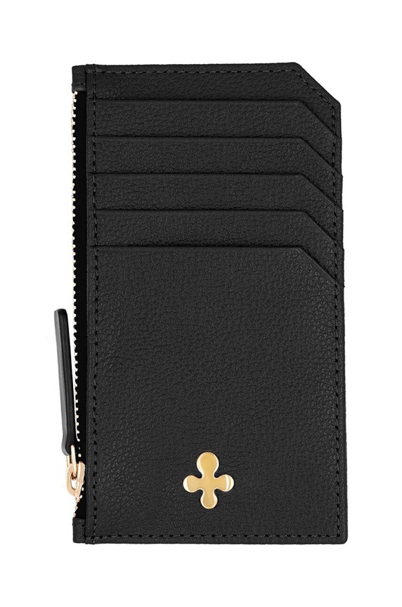 Lilou etui na karty skórzane etui na karty czarny CARHOL/BLACAL/PO