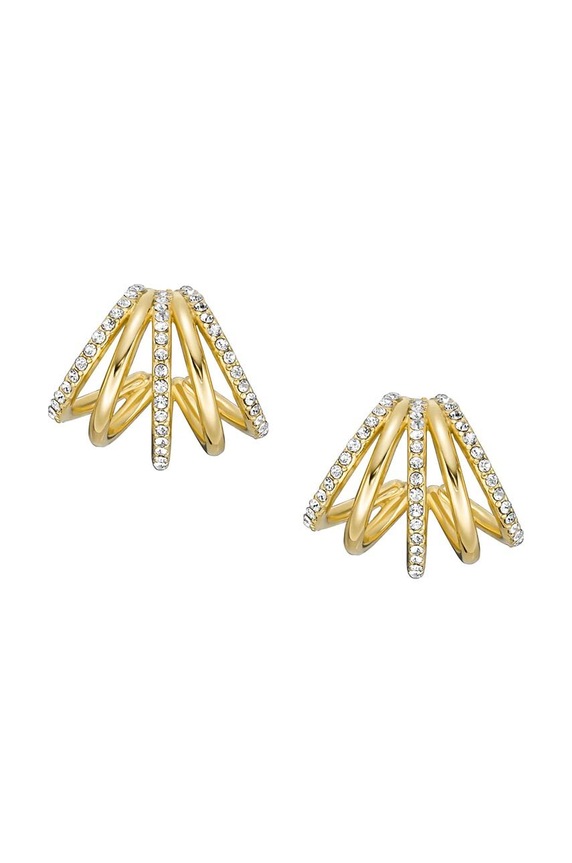 Fossil kolczyki cyrkonia złoty JA7212710