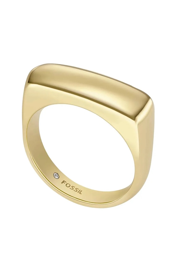 Кольцо Fossil циркон золотой JF04585710