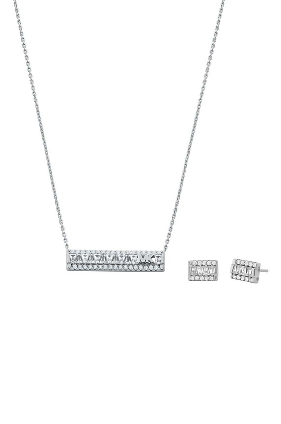Michael Kors colier si cercei argint argintiu MKC1688SET