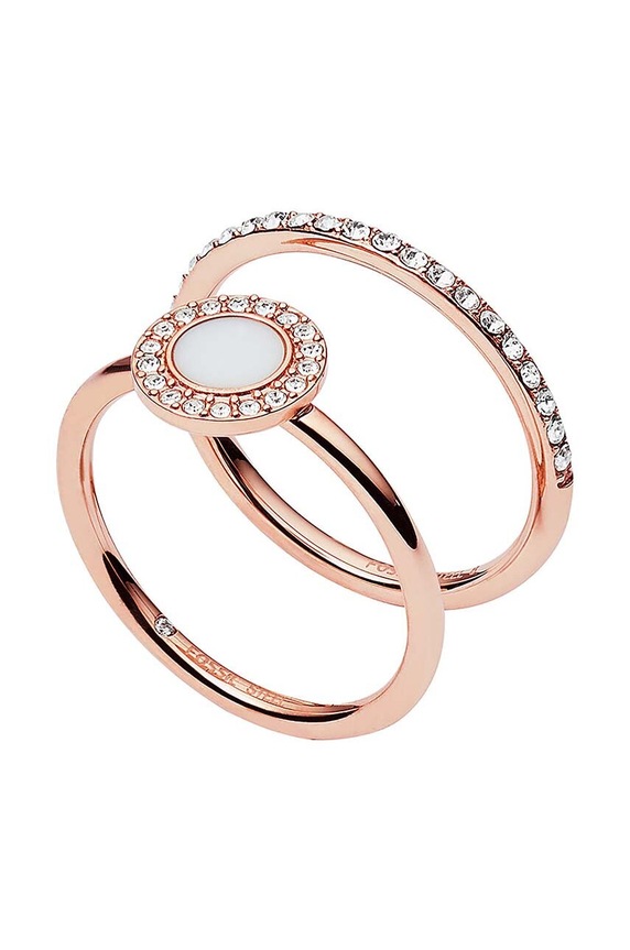 Δαχτυλίδια Fossil 2-pack JF02666791 κόκκινο AA00