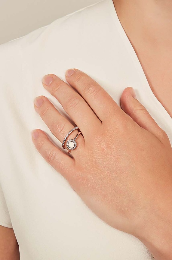 Αξεσουάρ Δαχτυλίδια Fossil 2-pack JF02666791 κόκκινο