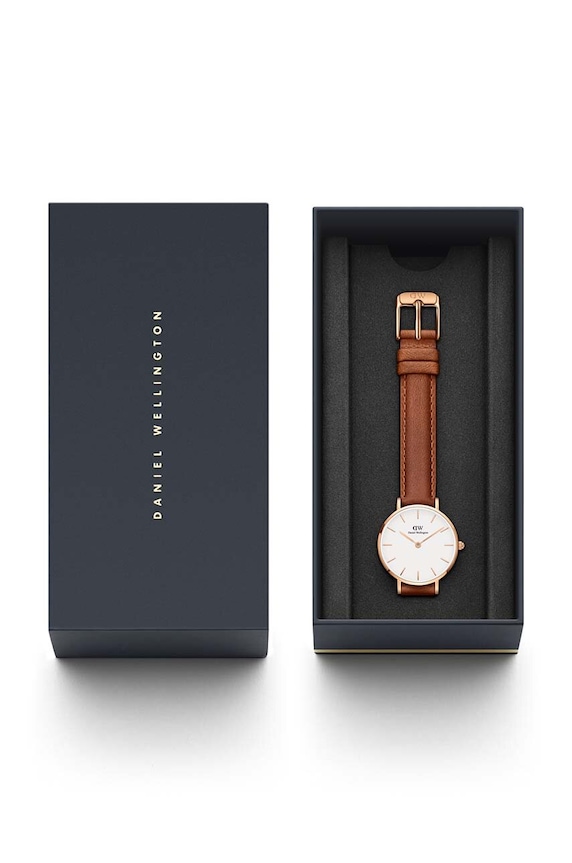 Daniel Wellington ceas Petite 28 Durham DW00100228 portocaliu AA00