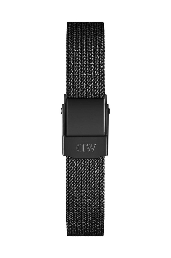 Daniel Wellington pasek do zegarka Quadro Petite Pressed Ashfield Black czarny DW00200277