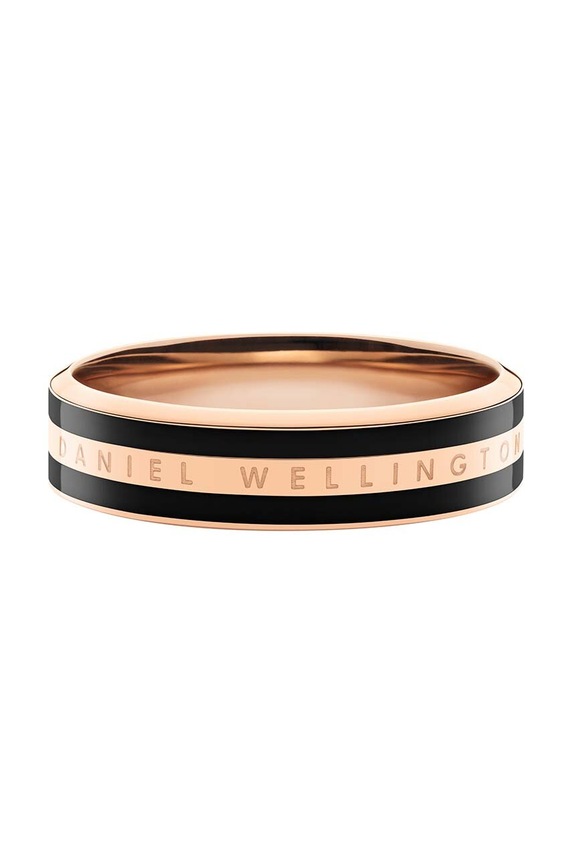 Daniel Wellington pierścionek Emalie Ring Black 58 Gift Box złoty DW00400318
